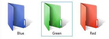 Make the folder icon speak