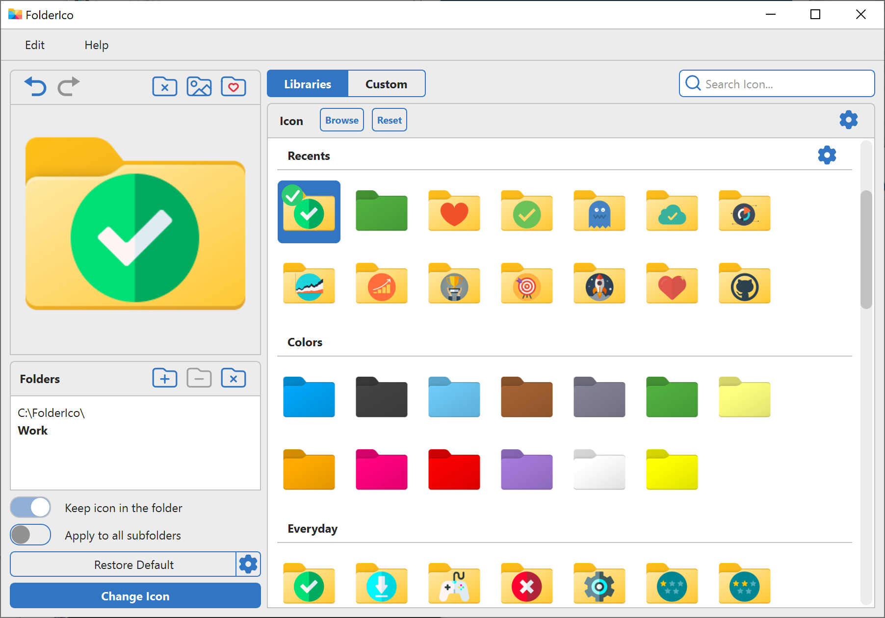 Classify your folders by priority