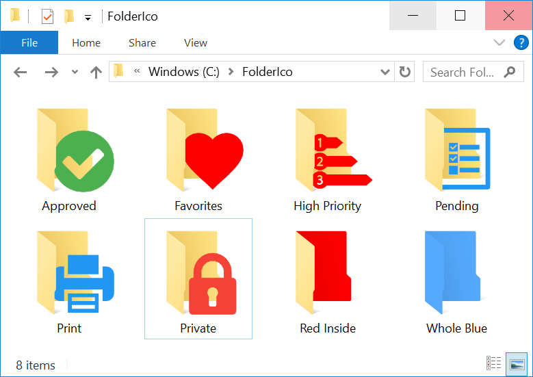 Folderico – change icons of the folders Folderico – change icons of the folders