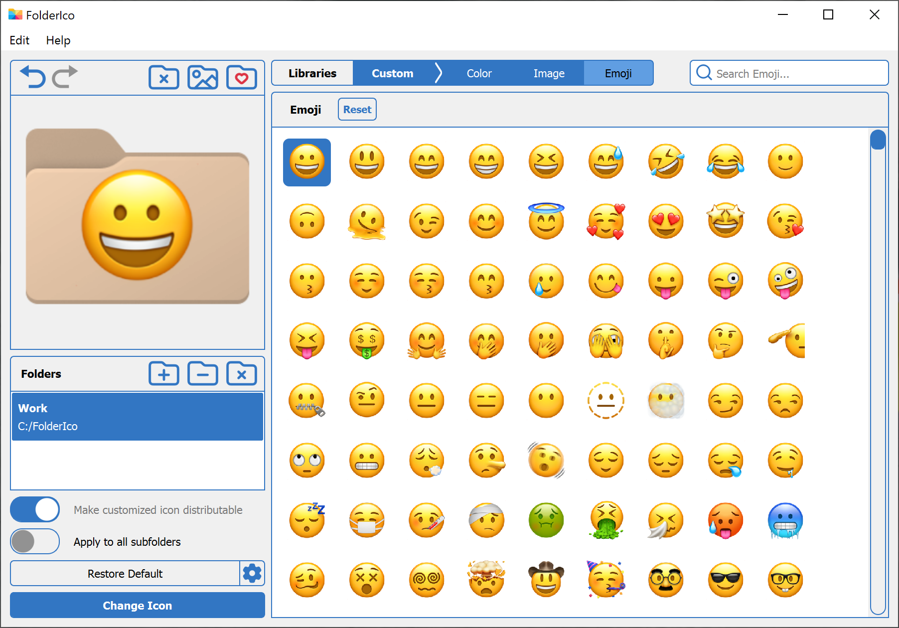 Add Folder Covers, Colors, or Emojis to Your Folders