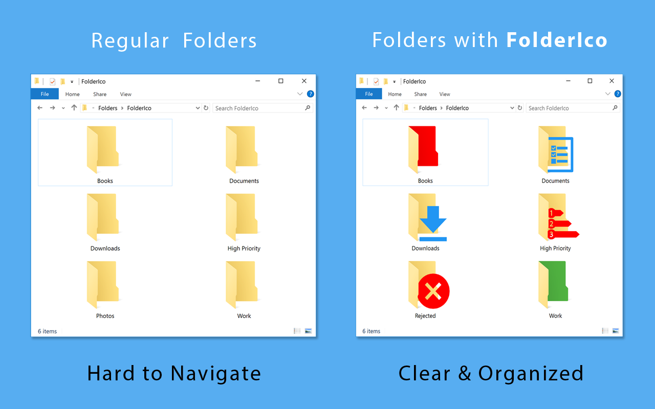 Organise your folders more easily